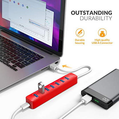 Hub Idsonix: iDsonix USB Hub 3.0 7-Port Splitter – In Use