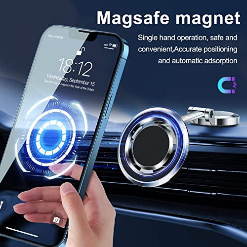 Magnetic Car Phone Holder for MagSafe – In Use