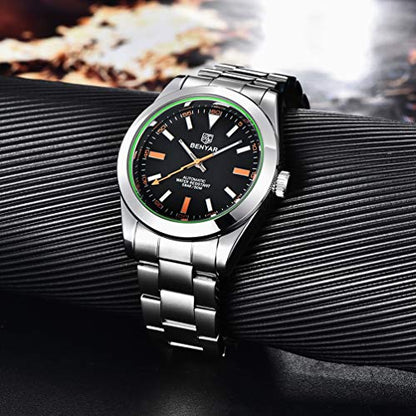 BENYAR Men's Automatic Mechanical Watch – Side View