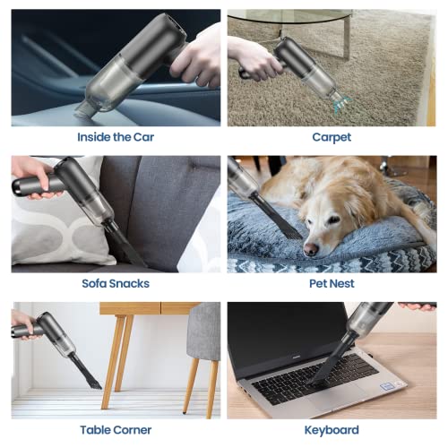 Portable Handheld: Shinebella Cordless Mini Vacuum Cleaner – In Use