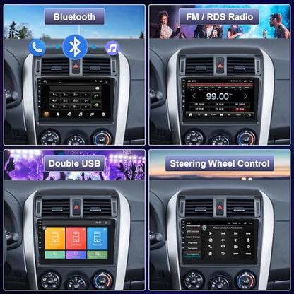 9 Inch Car Radio for Toyota Corolla 2009-2013 – In Use
