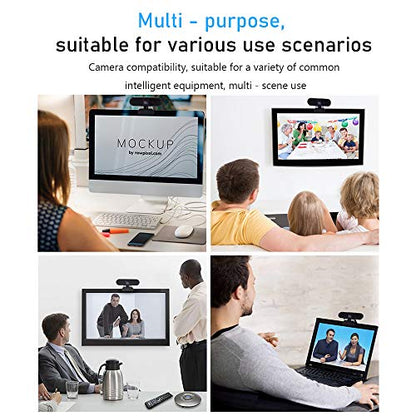 Webcam 2021: 2021 Upgraded Webcam with Dual Microphone – Packaging