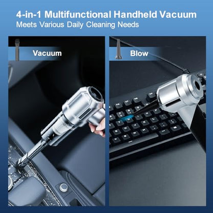 Car Vacuum: Carsories 4-in-1 Foldable Handheld 18000PA – In Use