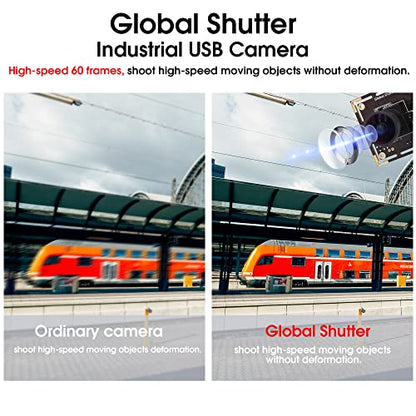 Camera IFWATER: IFWATER 60fps Global Shutter USB Camera – Side View