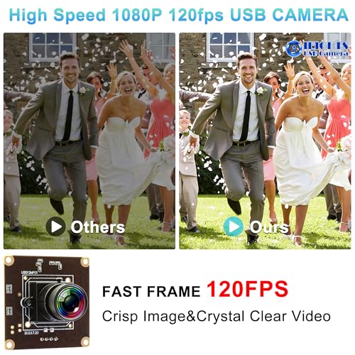 Camera 120fps: ELP-USB12MP01-V100 High-Speed USB Camera – Side View