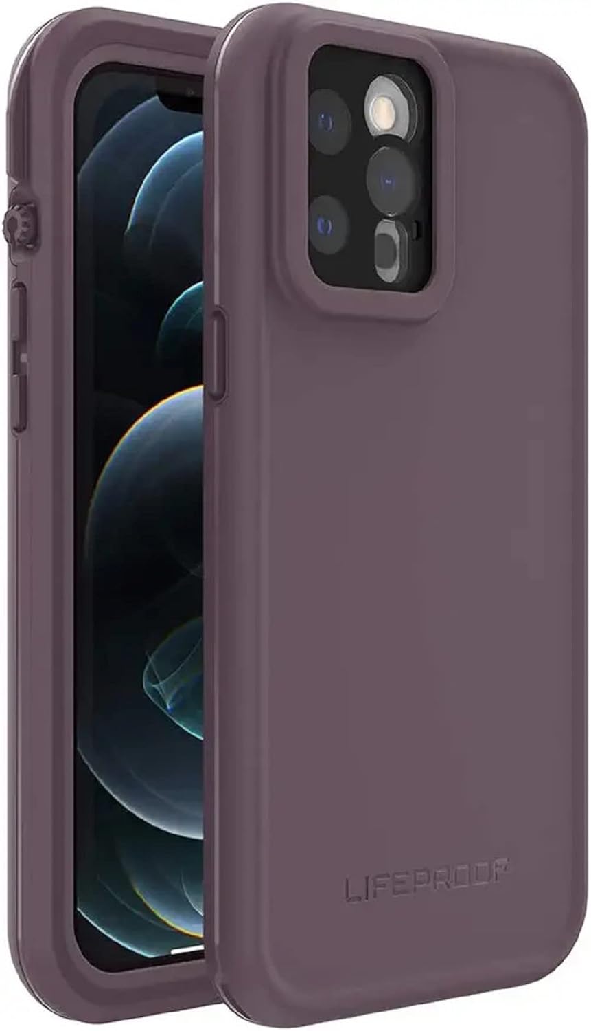 LifeProof FRĒ Series Waterproof Case for iPhone 12 Pro Max (Only) - Non-Retail Packaging - Ocean Violet (Berry Conserve/Dusty Lavender)