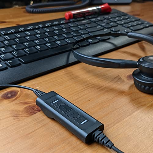 Global Teck Worldwide 504P USB Adapter for Plantronics and – Close-up Detail