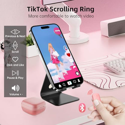 TikTok Remote Control: GUVOHUT Bluetooth Page Turner – Close-up Detail