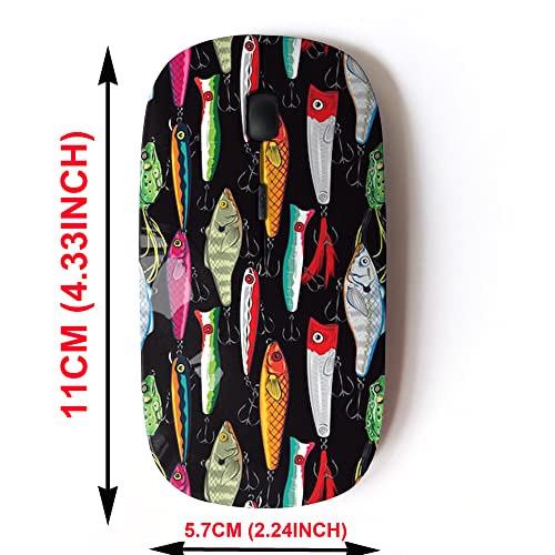 2.4G Wireless Mouse with Cute Pattern Design for All – Side View