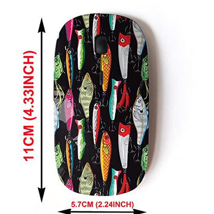 2.4G Wireless Mouse with Cute Pattern Design for All – Side View