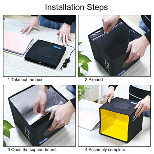 Foldable Photo Box Portable Studio Kit 12 Background Colors – Feature Highlight