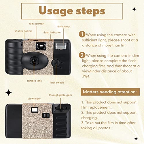 Camera Film: 4 Pcs Disposable Camera Single Use Film Camera – In Use
