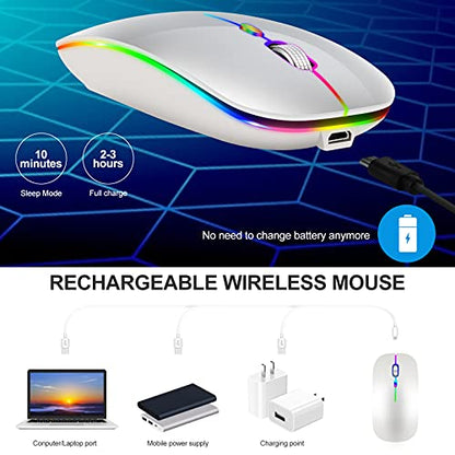Led Mouse: KLO Rechargeable Mouse BT5.2 Type-C USB 2.4G – Packaging