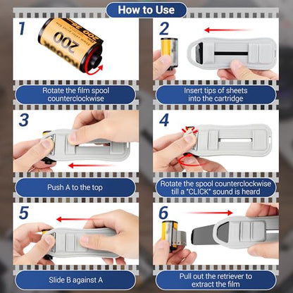 JJC 35mm Film Retriever: 135 Film Roll Picker Extractor – Back View