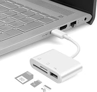 eDealz USB C Memory Card Reader & Writer Ultra High Speed for SD, HC, SDXC, MicroSD, SDHC, MicroSDXC for Computers, Smartphones and All USB C Enabled Devices Plug and Play OSX OTG USB Windows Chrome