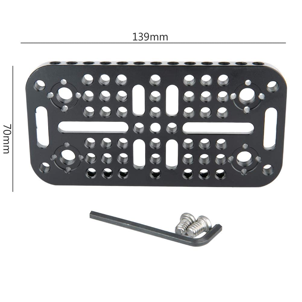 NICEYRIG Camera Cheese Mounting Plate Applicable URSA Mini Camera Railblocks Dovetails Cages Attachment