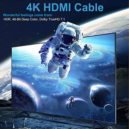 HDMI Cables Male: Short 1 Ft 5-Pack Thin 4K HDMI Cables – In Use