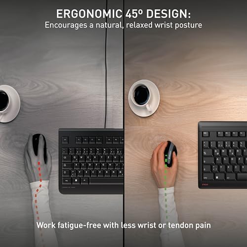Cherry MW 4500: Ergonomic Wireless Mouse – In Use