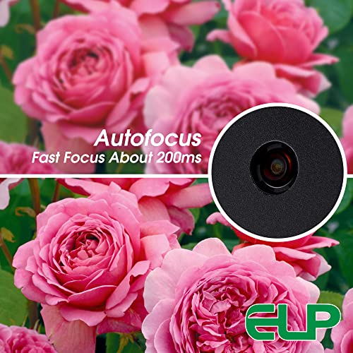 ELP 16MP: ELP Autofocus USB Camera with Metal Case – Side View