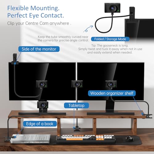 Camera Desktop: Eye Contact Web Camera 1080P USB Camera – Side View