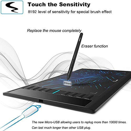 Stylus: UGEE Graphics Drawing Tablet Pen – Close-up Detail