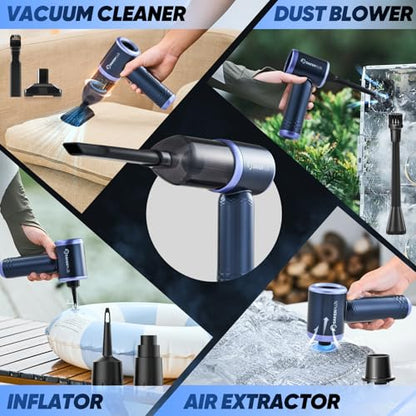 Car Vacuum Cleaner: SakerPlus 3-in-1 Cordless Handheld – In Use