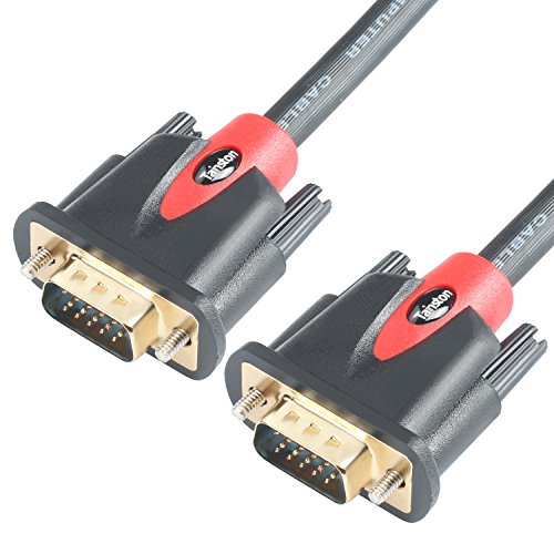 VGA Cable: Tainston HD15 Male to Male 75 Feet – Side View