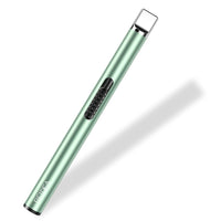 Candle Lighter Electronic Lighter USB Rechargeable with Security Lock, Windproof Fast Heat Sinking, Non-Slip Switch Electronic Lighter for Candle, Grill, Camping ( Mint Green )