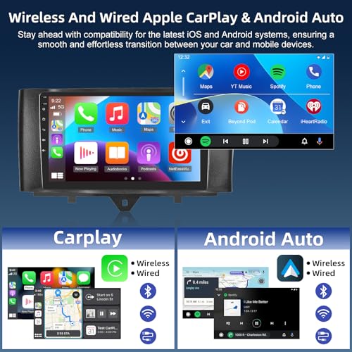 4+64G Android Car Stereo for Mercedes Benz Smart Fortwo – In Use