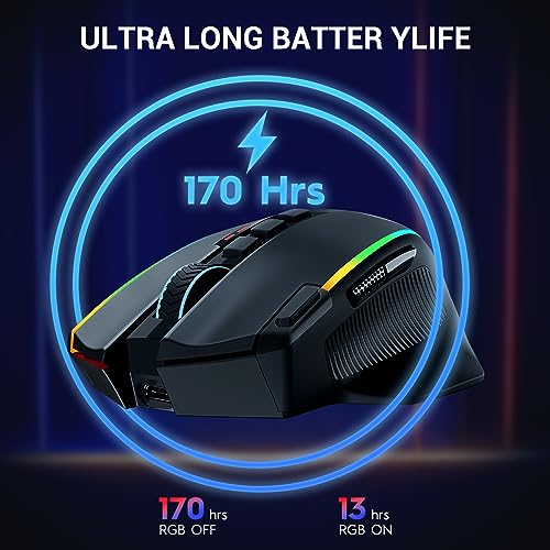 Mouse Redragon: Redragon Wireless Gaming Mouse Ergonomic – Feature Highlight