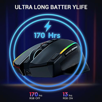 Mouse Redragon: Redragon Wireless Gaming Mouse Ergonomic – Feature Highlight