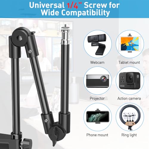 Mount Phone: KDD Webcam Stand Camera Mount with Phone – Close-up Detail
