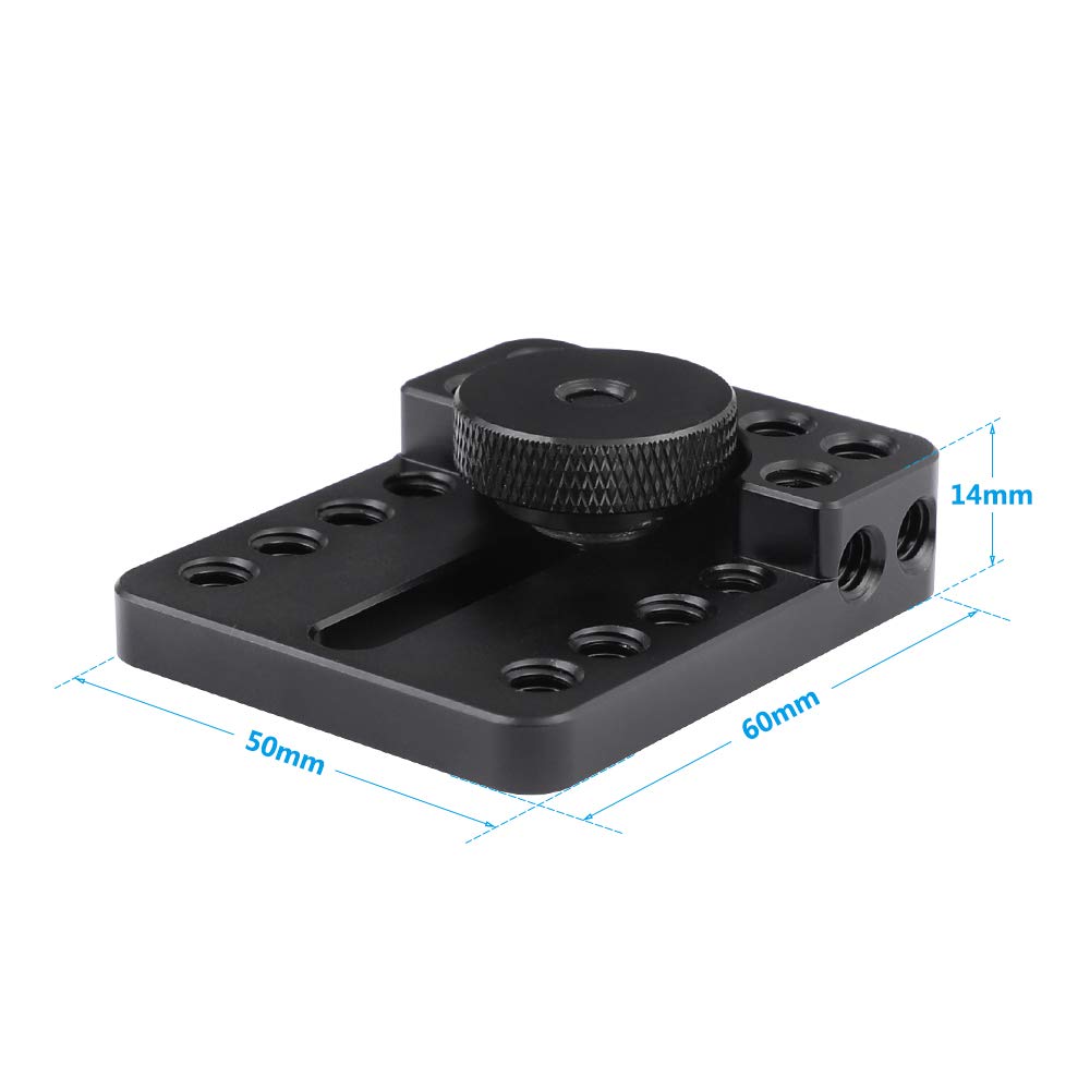 CAMVATE Quick Release Top Cheese Plate with Shoe Mount for DSLR Camera Cage