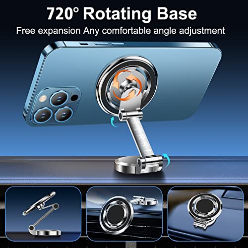 Magnetic Car Phone Holder for MagSafe – Back View