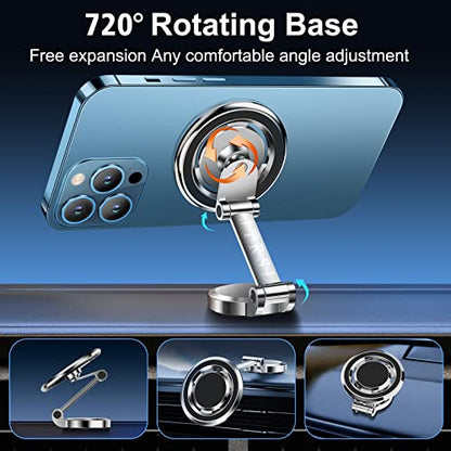 Magnetic Car Phone Holder for MagSafe – Back View