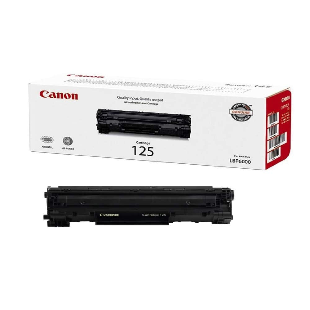 CANON CARTRIDGE 125 BLACK TONER - FOR CANON IMAGECLASS LBP6000 - CGR125 - EST YI (3484B001AA) -