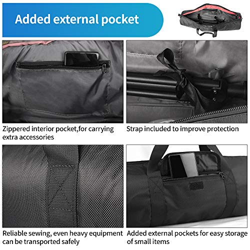 HEMMOTOP Tripod Bag: 25.6x7x7in Tripod Carrying Case Heavy – In Use