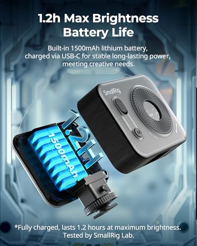 SMALLRIG Vibe P96 Pro Led Video Light – Size Reference