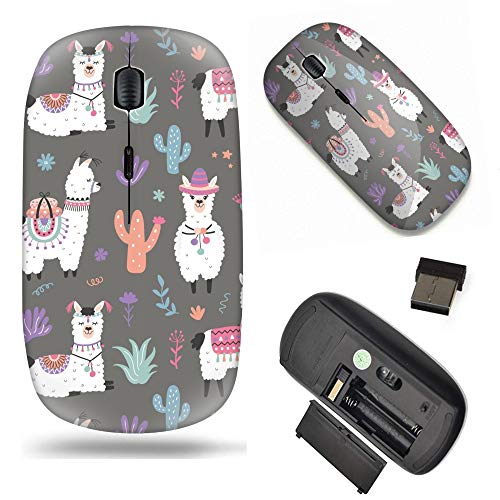 Unique Pattern Optical Mice: Wireless Mouse 2.4G Portable – Front View