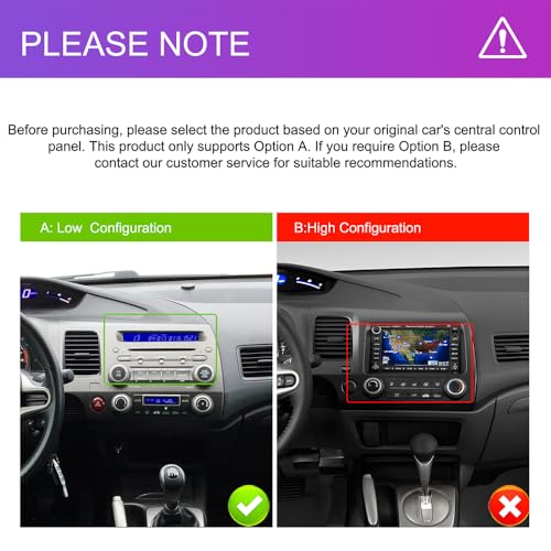 [8 CORE 6G+128G] for Honda Civic Car Stereo 2006-2011 with – Close-up Detail