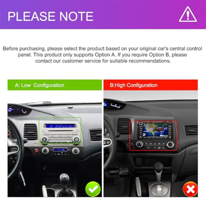 [8 CORE 6G+128G] for Honda Civic Car Stereo 2006-2011 with – Close-up Detail