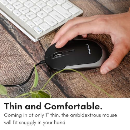 Mouse Macally: Macally USB Type C Mouse Slim Compact Design – Packaging