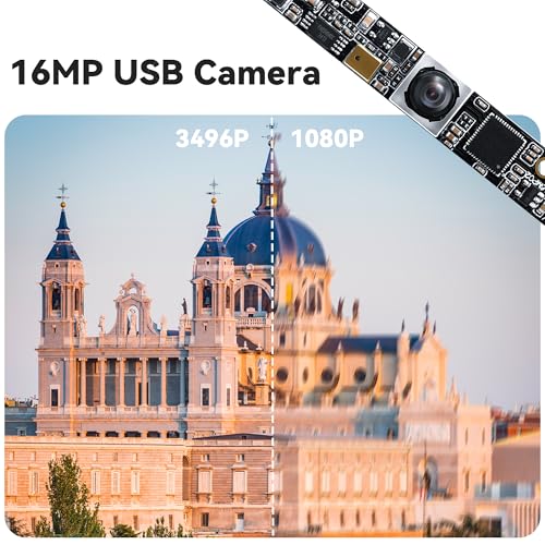 Camera Hotpet: Hotpet 16MP Autofocus USB Camera with – Side View