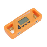 Digital Level Inclinometer, Portable LCD Screen Mini Digital Level Data Lock Plastic for Timber Processing(Yellow)