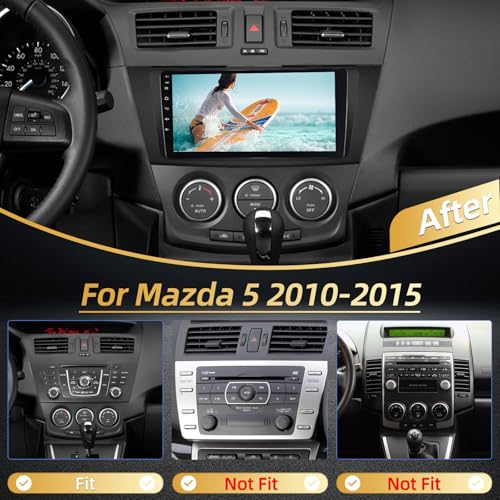 EKAT [2+64G] Android Car Stereo for Mazda 5 2010-2015 – Side View