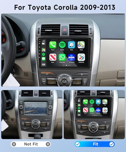 8 Core 4+64G Android Car Radio Stereo for Toyota Corolla – Back View