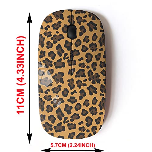 Wireless Mouse: 2.4G Cute Pattern Design – Side View