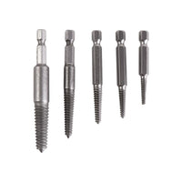 Leadigol 5PCS Broken Screws Extractors,Screw Extractor Bolt Demolition Tool Socket Adapter Screwdriver Extension Water Pipe Extractor Bit Holder Bit Drill Extensions Adapter Drill Bits Guide Set