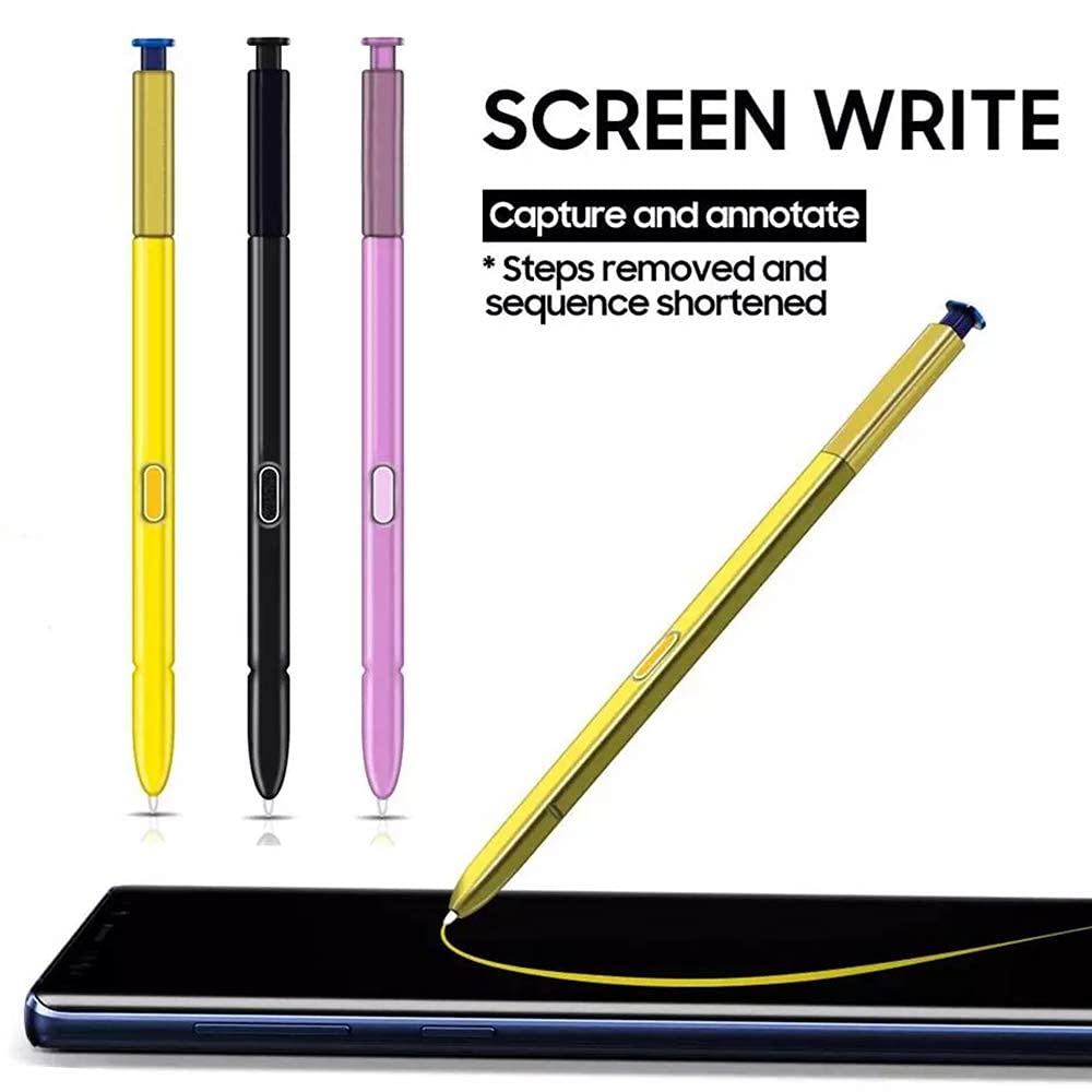 HQB-STAR Galaxy Note 9 Stylus S Pen Replacement for Samsung Galaxy Note 9 N960 All Versions Stylus Touch S Pen with Tips/Nibs (WithBluetooth) (Black)