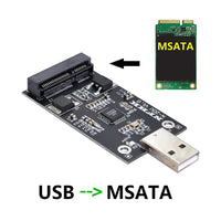 Xiwai Mini PCI-E mSATA to USB 2.0 External SSD PCBA Conveter Adapter Pen Driver Card Without Case